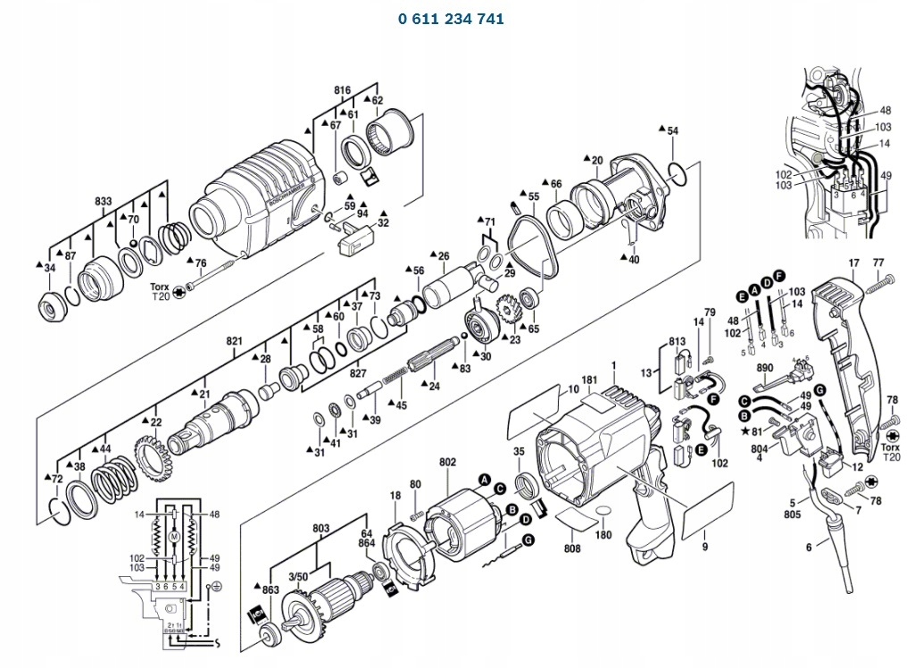 Puzdro na náradie - Bosch GBS 75 AE Belt Original 2604736010