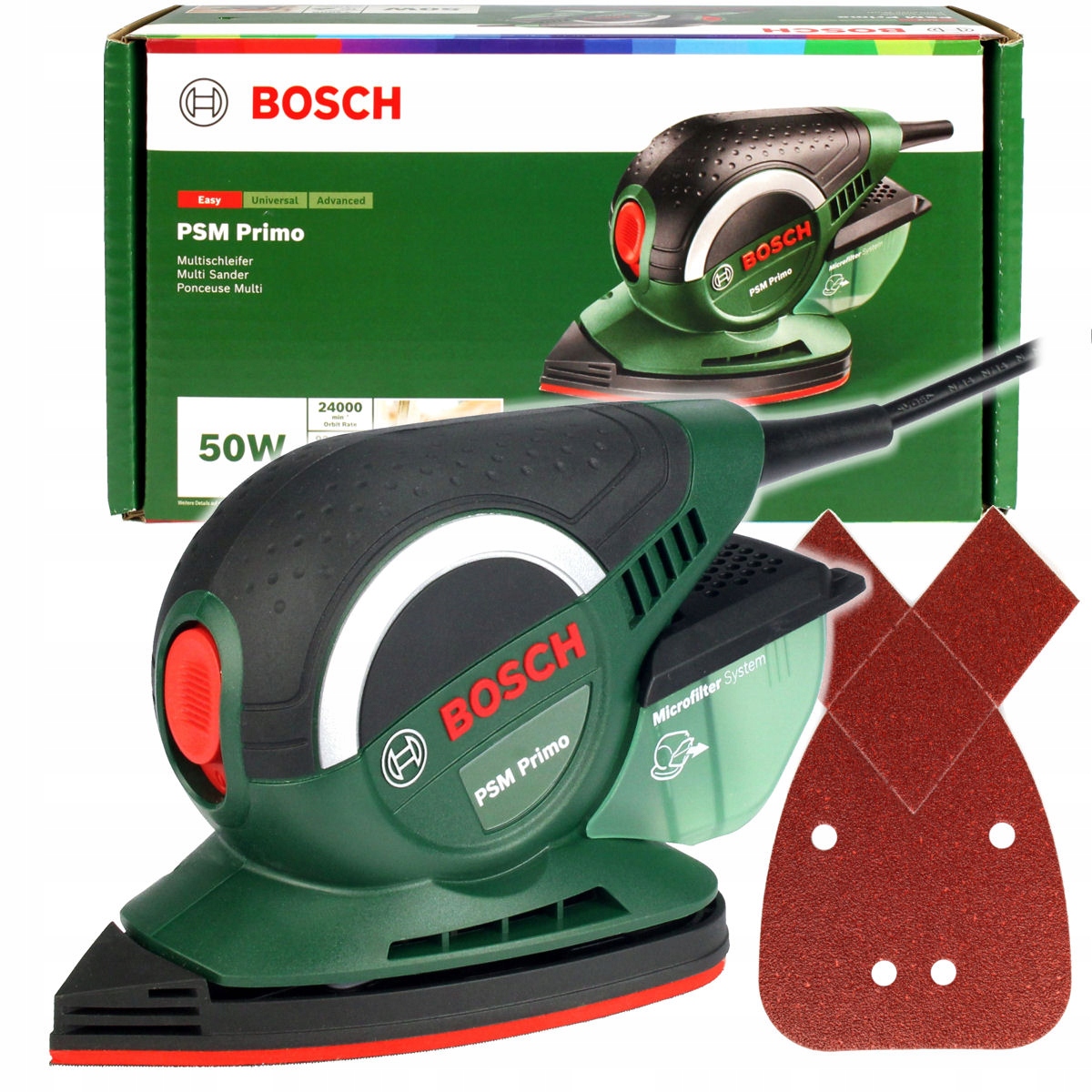 Sieťová multifunkčná brúska Bosch 50 W 230 V