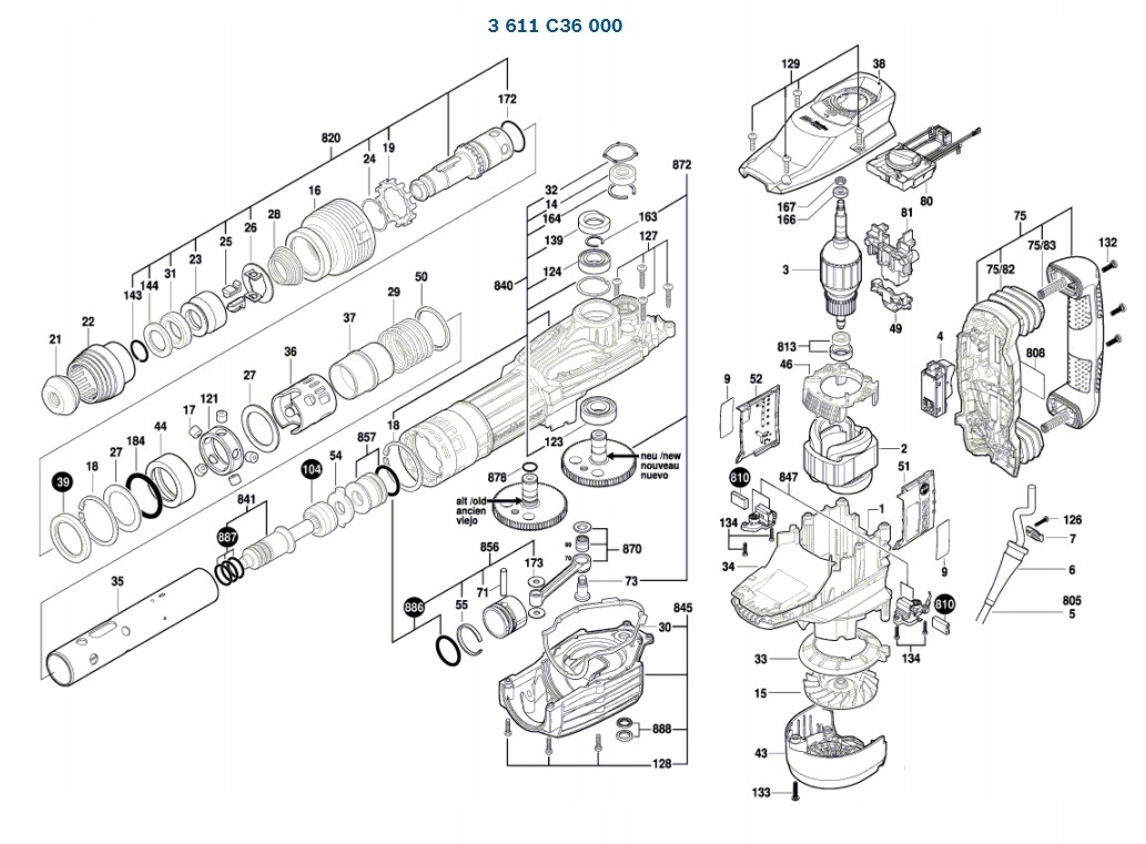 Úchyt - Makita 446L- tesniaci prsteň č.