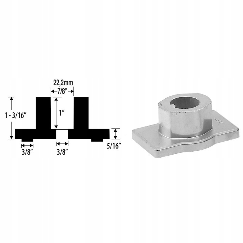 Klinový remeň kosačky - Kompletný adaptér pre Zenoah 587 25 33-01 +skrutky