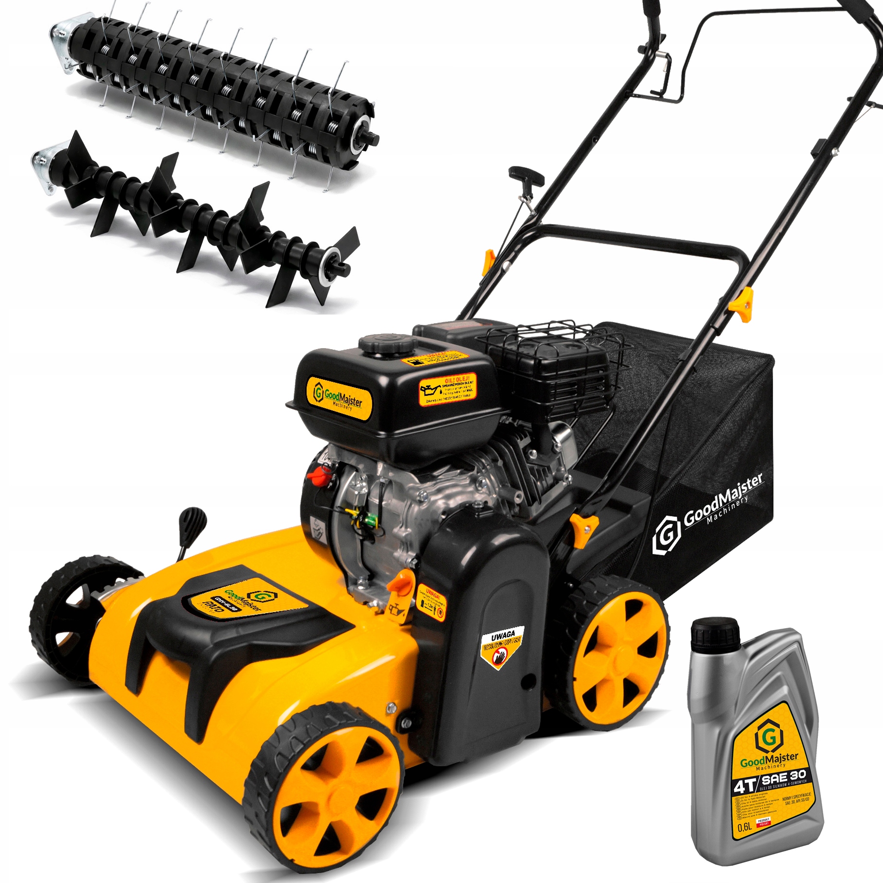 Vertikutátor benzínový, prevzdušňovač, kultivátor trávy 40 cm, motor 209 ccm RATO GMM