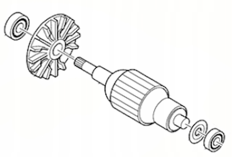 Rotor - Rukoväť vŕtačky pre skrutkovače šesťuholníkovú rukoväť
