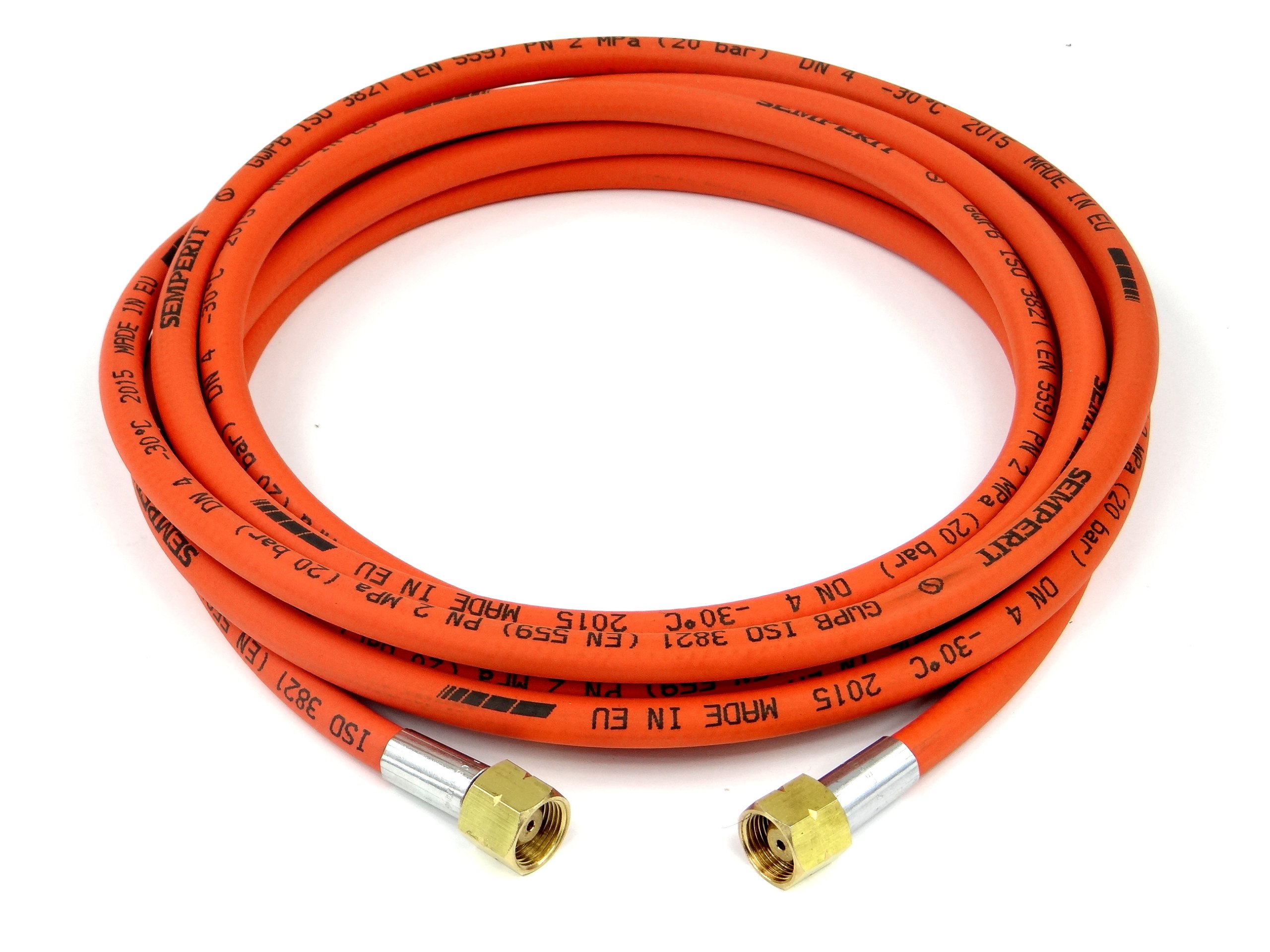 Propánová gumová hadica pre 2 x 3/8 "horák 8 m