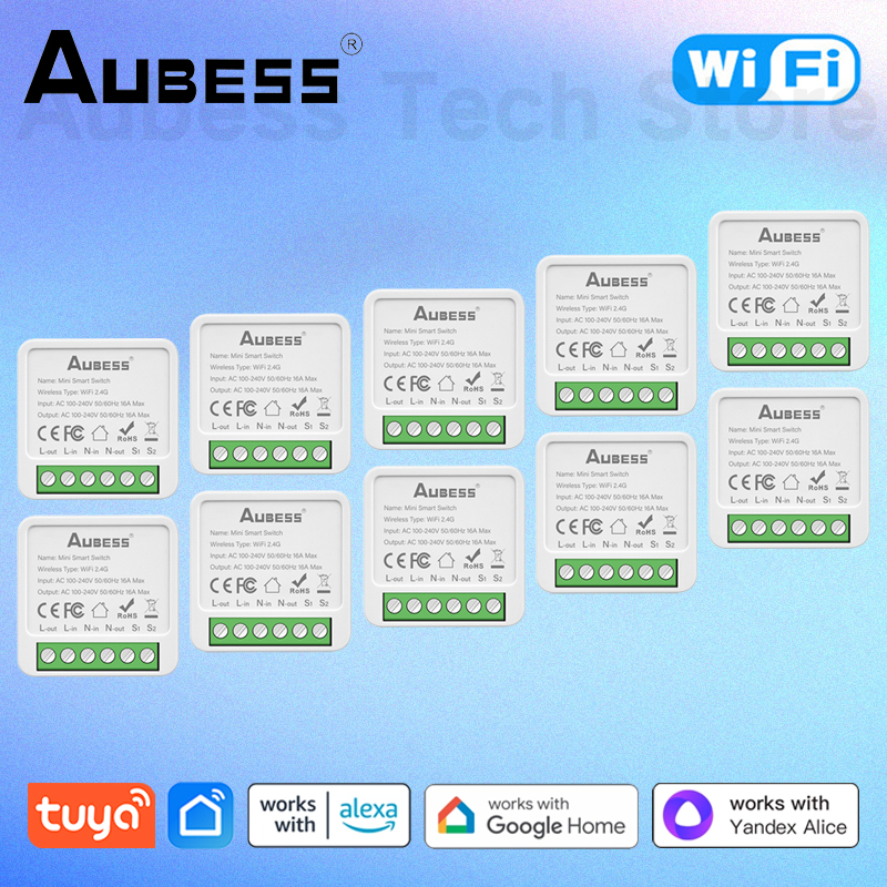 Spínač, vypínač - WiFi Mini Smart Switch 16A DIY Svetlo spínač 2 WA