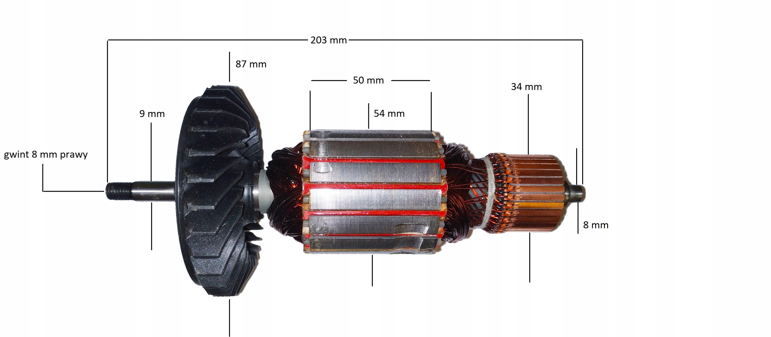 Rotor - Rotor pre brúsky Bosch GWS-230 (č. 089)