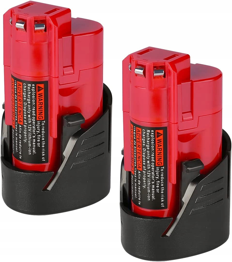 Náhradná batéria - Xnjtg 2x Milwaukee M12 12 V 3AH batéria