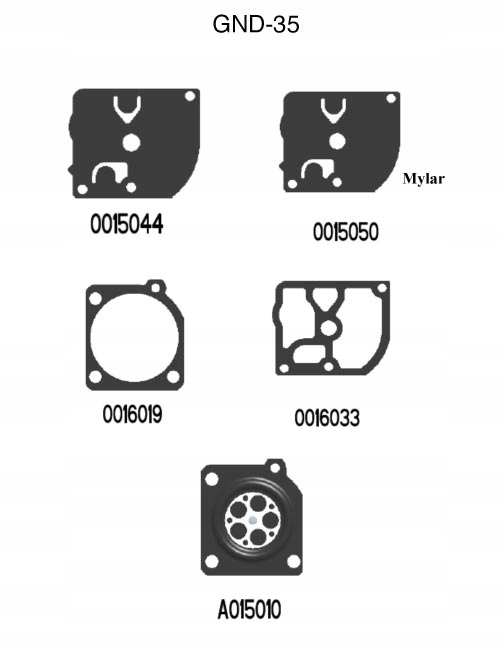 Karborátor - GND-35 Makita DCS 34 Dolmar PS 34 Membránová sada