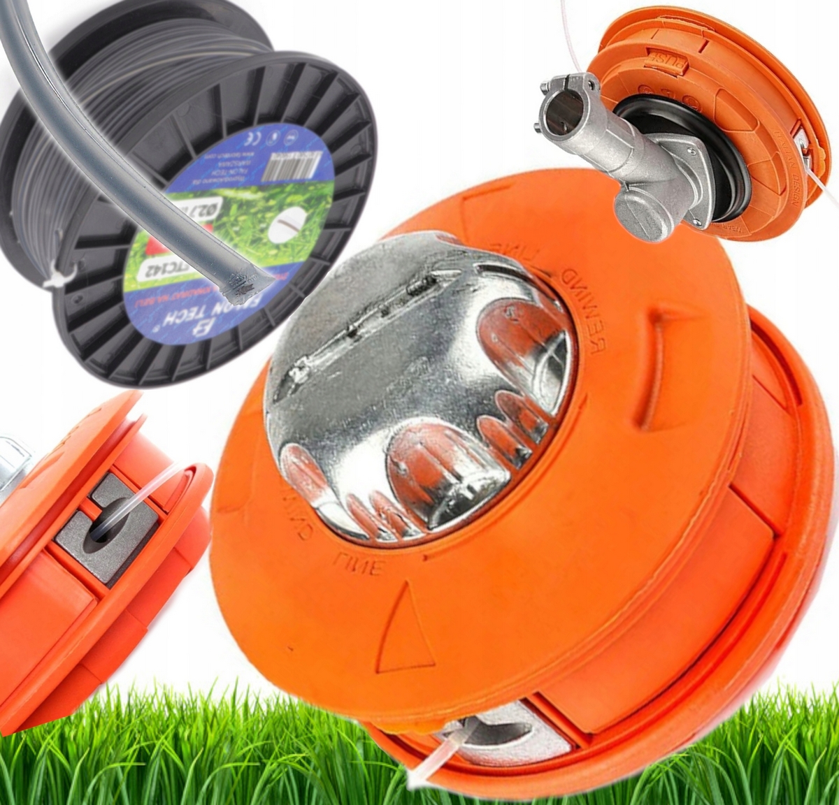 Falon-Tech benzínový krovinorez 13,8 cm 0,5 kg 0 W + REZACIA LINKA PRE KROVINOREZ, VYSTUŽENÝ Štvorhran 2,7 mm 100 m