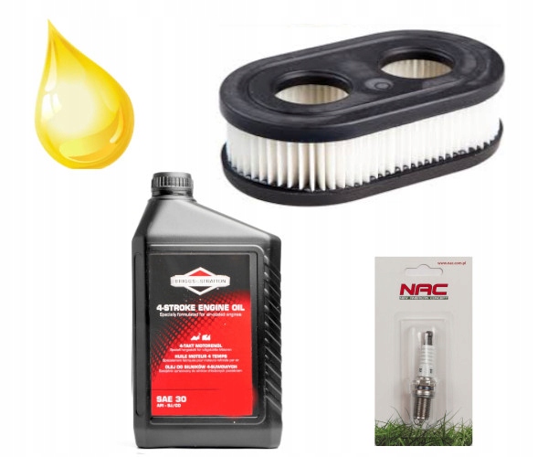 Olej do kosačky - Briggs & Stratton Set Filter Oil 500 550