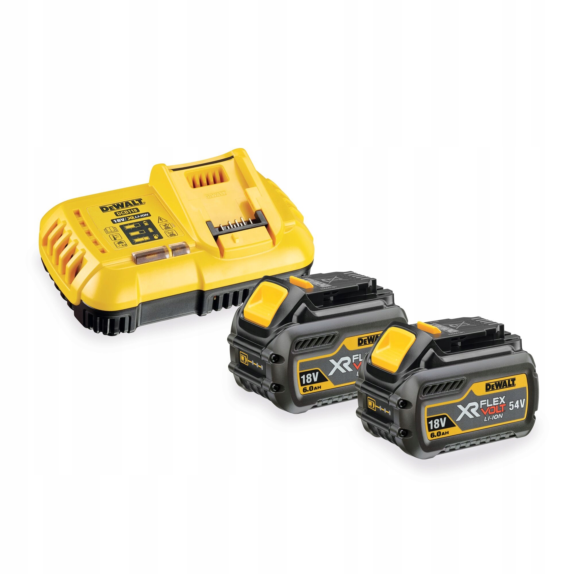 Náhradná batéria - 2x6.0AH 54V Sada batérií+nabíjačka DCB118T2