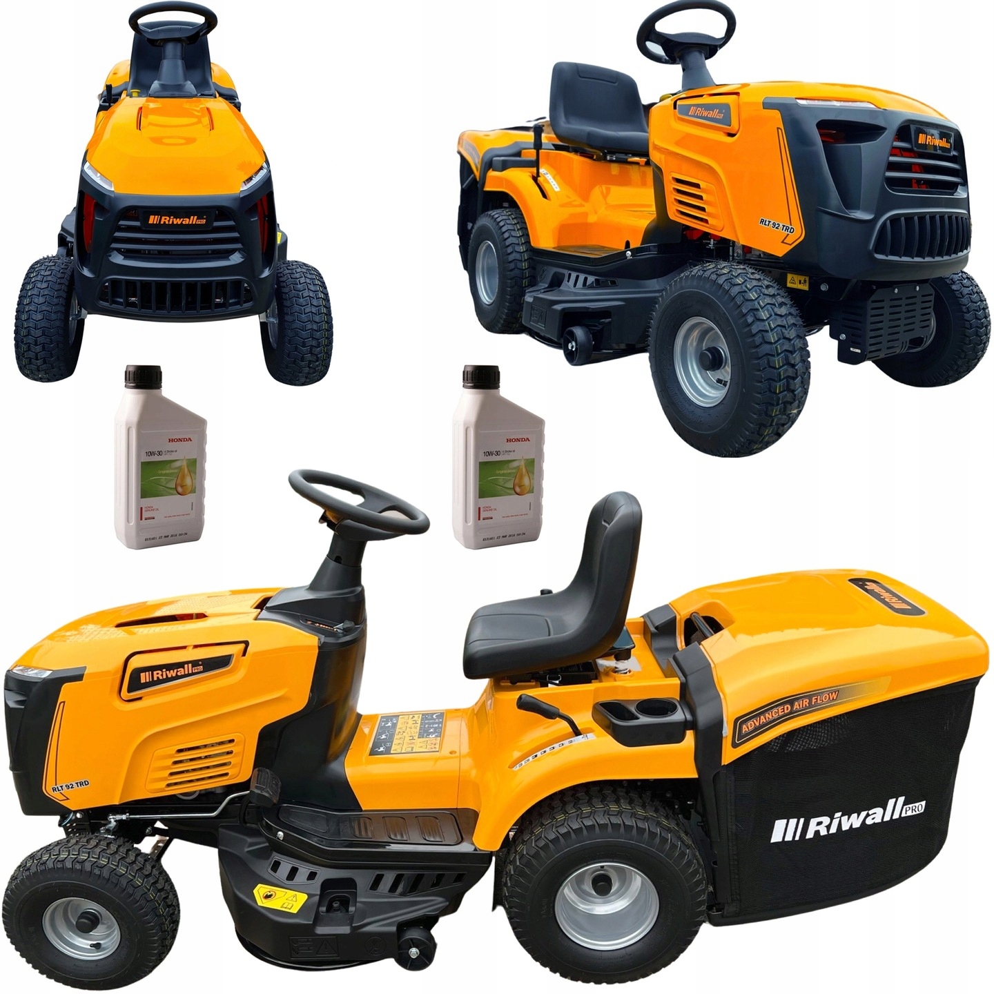 Benzínový záhradný traktor Riwall RLT 92 T 240 l