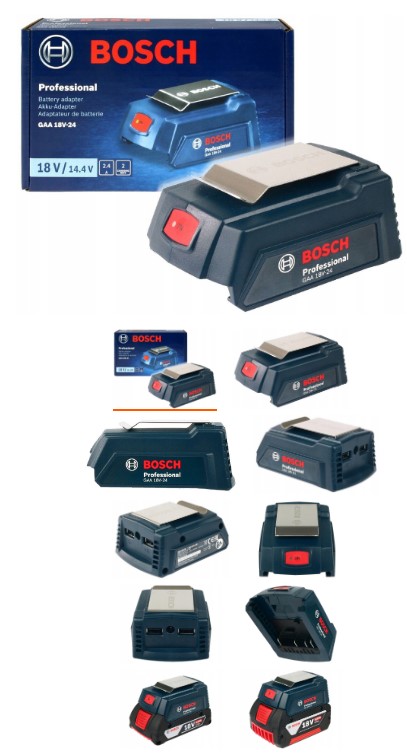 USB NABÍJAČKA, BATÉRIA, ADAPTÉR GAA 18-24 BOSCH