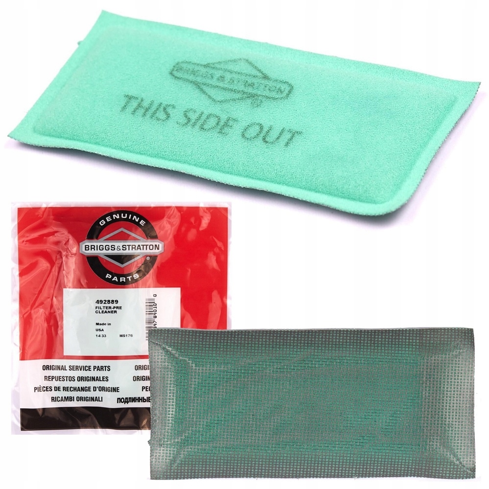 Filter na kosačku - ORG Air Filter Prefiltr B&S 492889 4945
